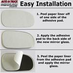 Mirror Glass + Full Adhesive for 03-08 BMW Z4 Dr-2