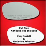 Mirror Glass Replacement + Silicone Adhesive for-2