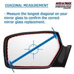 Mirror Glass Replacement + Full Adhesive for 200-6