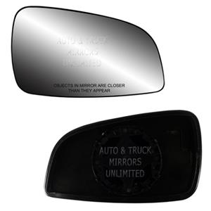 Clip On Driver right hand side Heated wing door Silver mirror glass with backing plate #C-SHY/R-AIA404 