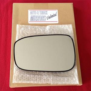 Clip On Driver right hand side wing door Silver mirror glass with backing plate #C-SN/R-RTTO07