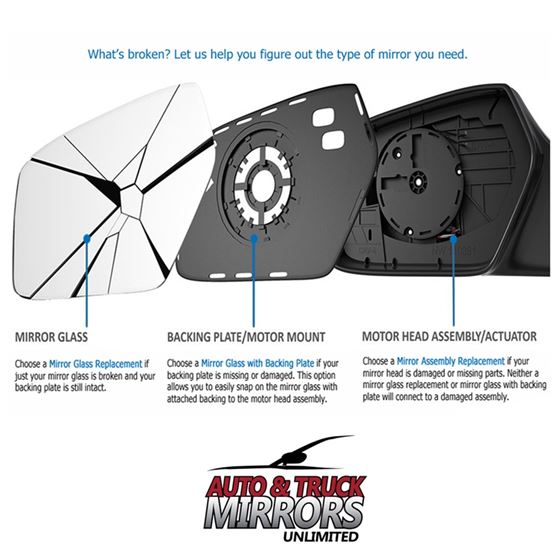 Mirror Glass + Silicone Adhesive for Outback, Le-4