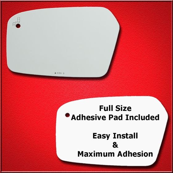 Mirror Glass Replacement + Silicone Adhesive for-4