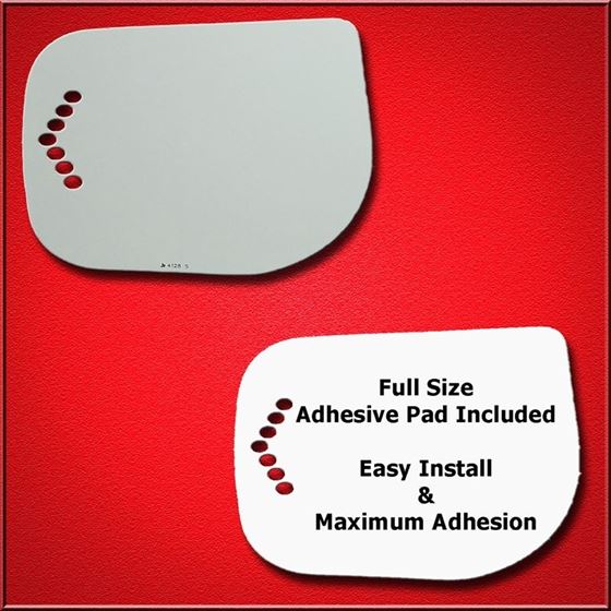 Mirror Glass Replacement + Silicone Adhesive for-4