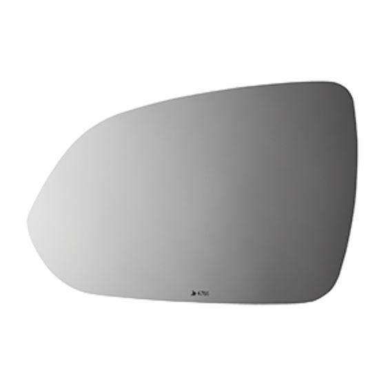 Mirror Glass + Adhesive for Accent, Rio Driver S-2