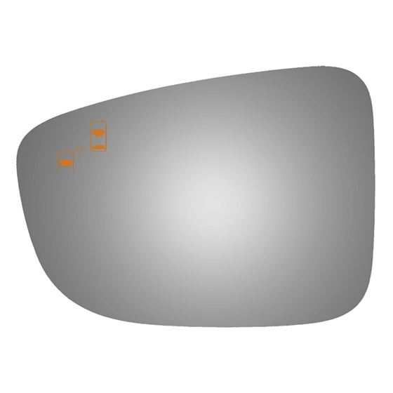 NEW Mirror Glass WIDE ANGLE VW POLO Driver 05->08