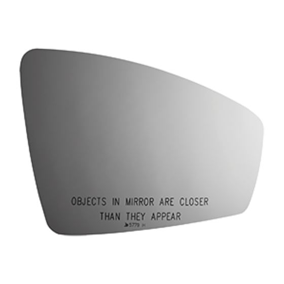 Mirror Glass + Adhesive for Tiguan Passenger Sid-2