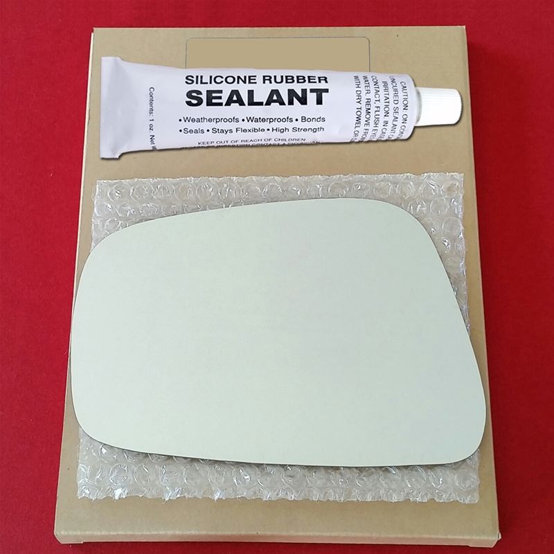 Mirror Glass Replacement + Silicone Adhesive for 0