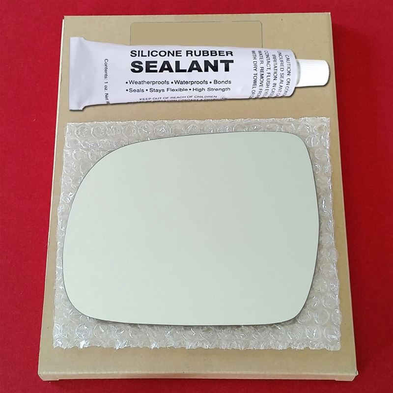 Mirror Glass Replacement + Silicone Adhesive for 0