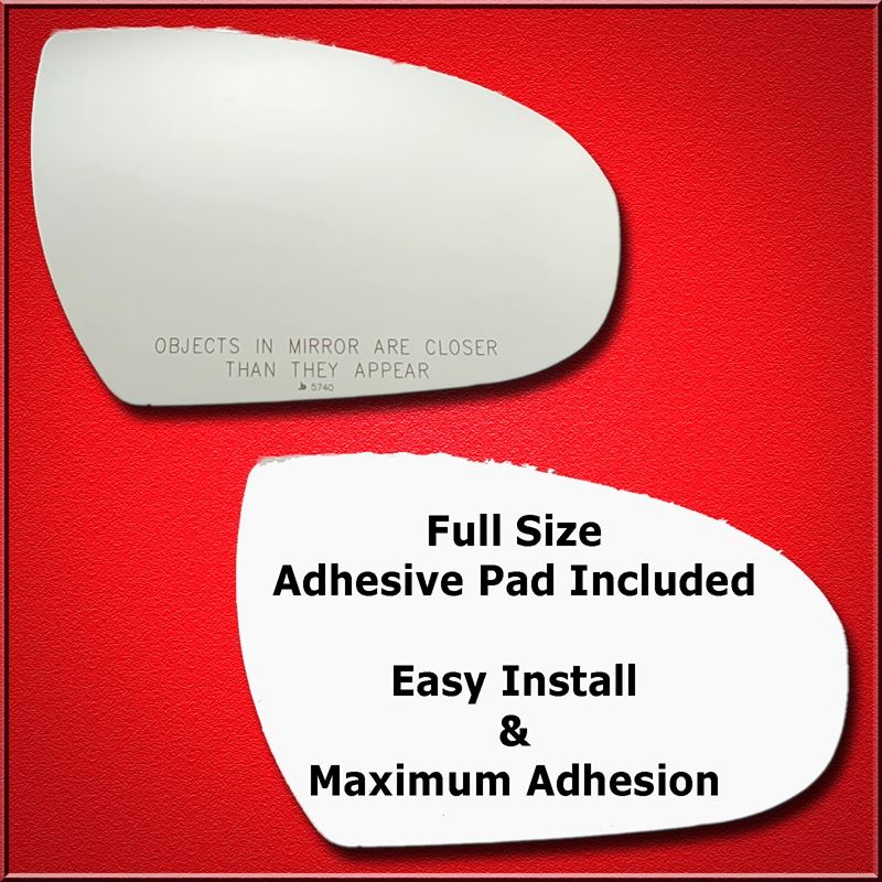 Mirror Glass Replacement + Full Adhesive for 16-21