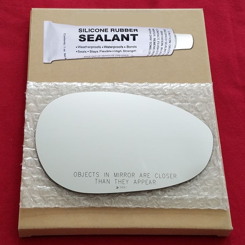 Mirror Glass + Silicone Adhesive for 12-18 Fiat 50