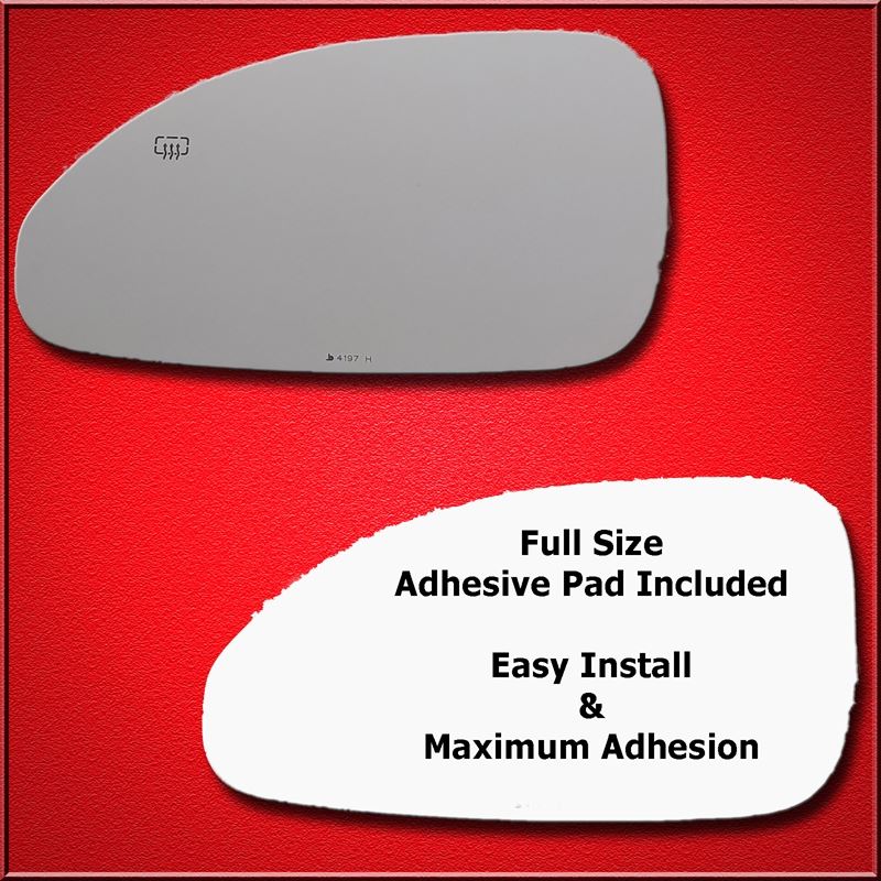 Mirror Glass Replacement + Full Adhesive for 08-17