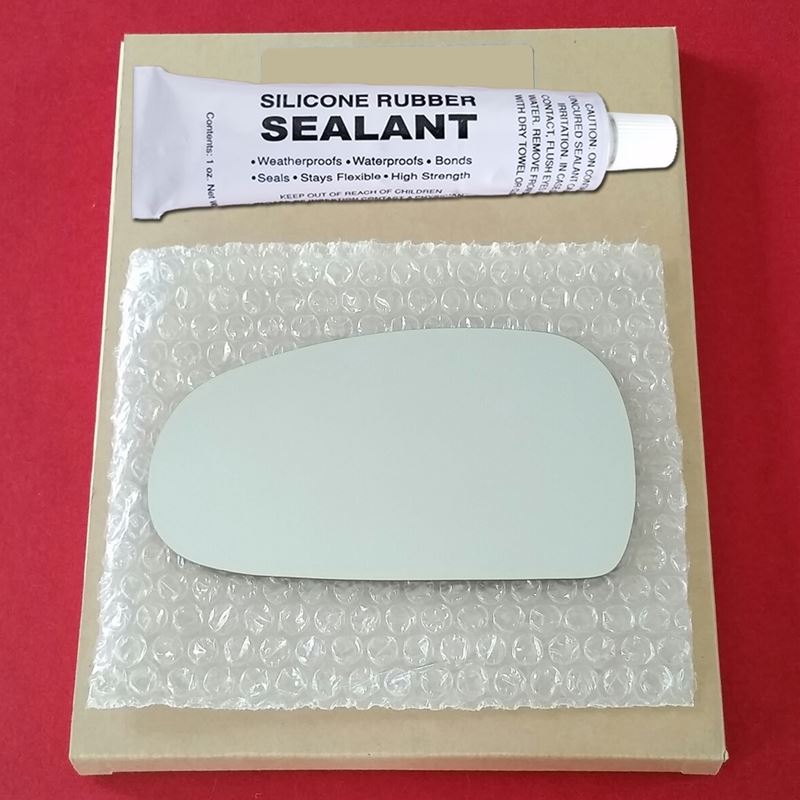 Mirror Glass Replacement + Silicone Adhesive for 0