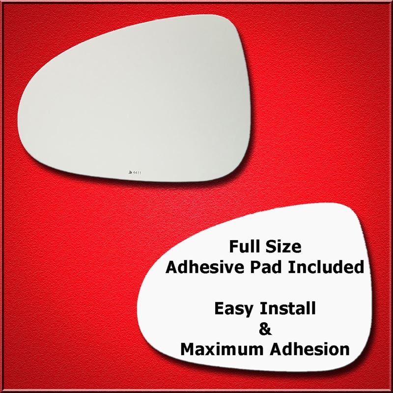 Mirror Glass Replacement + Full Adhesive for 11-17