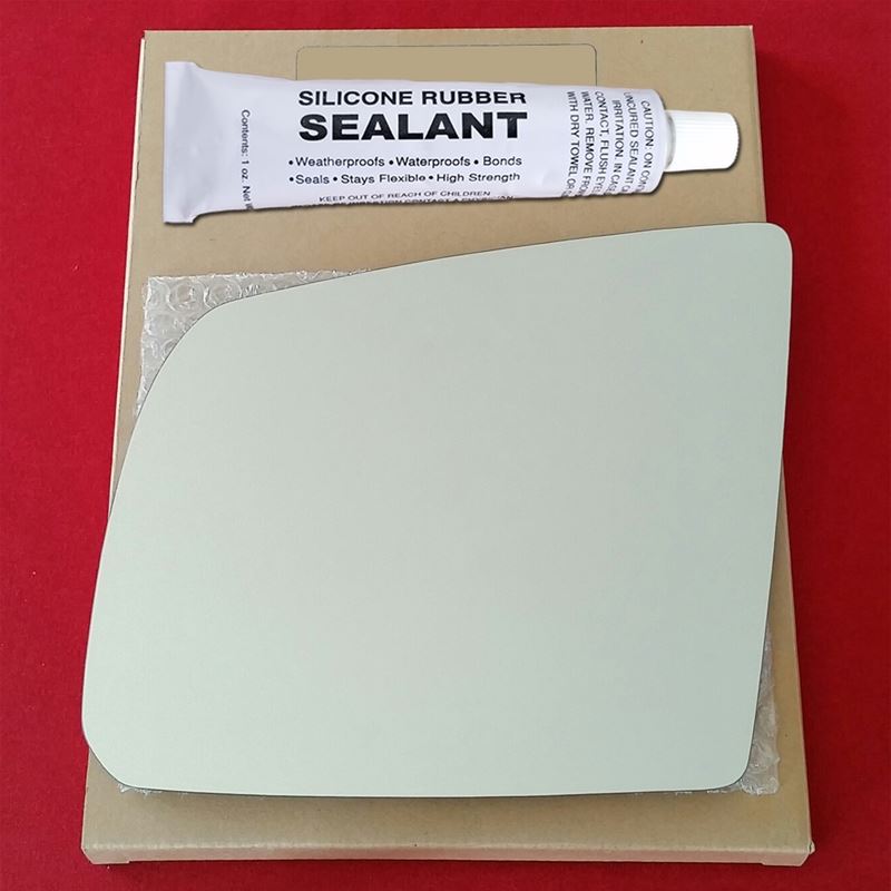 Mirror Glass Replacement + Silicone Adhesive for 0