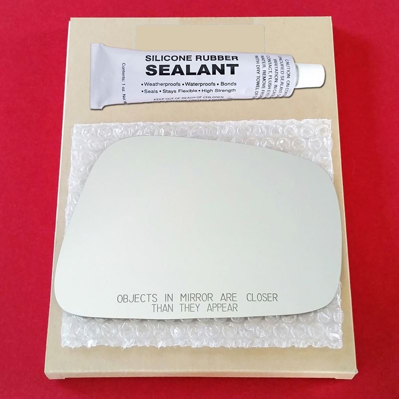 Mirror Glass Replacement + Silicone Adhesive for 0