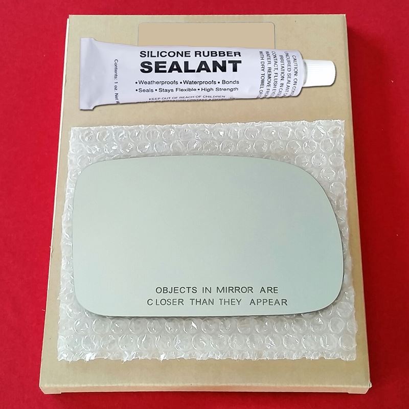 Mirror Glass Replacement + Silicone Adhesive for Q