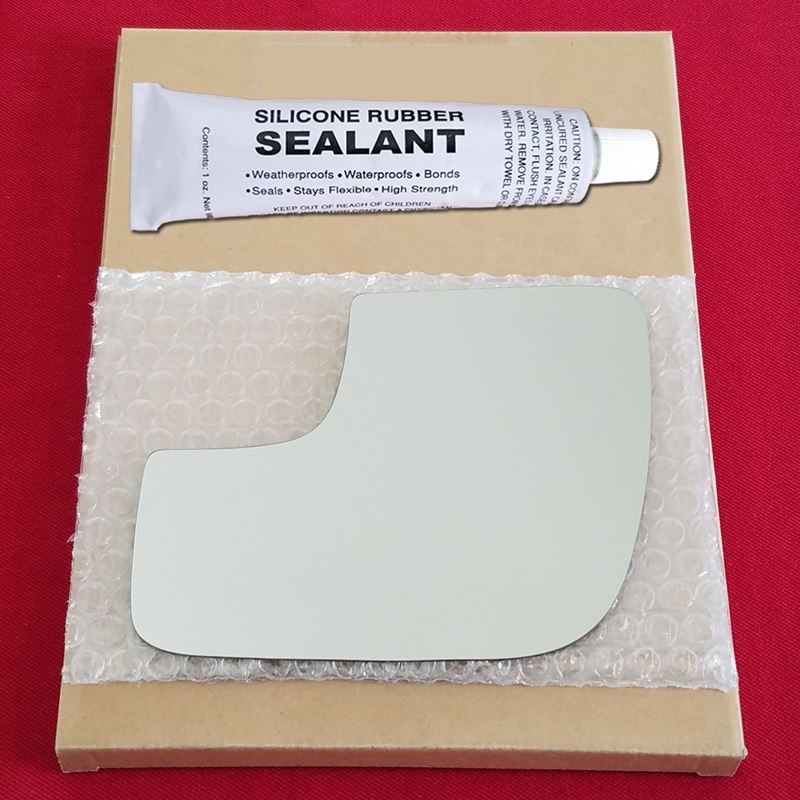 Mirror Glass Replacement + Silicone Adhesive for 1