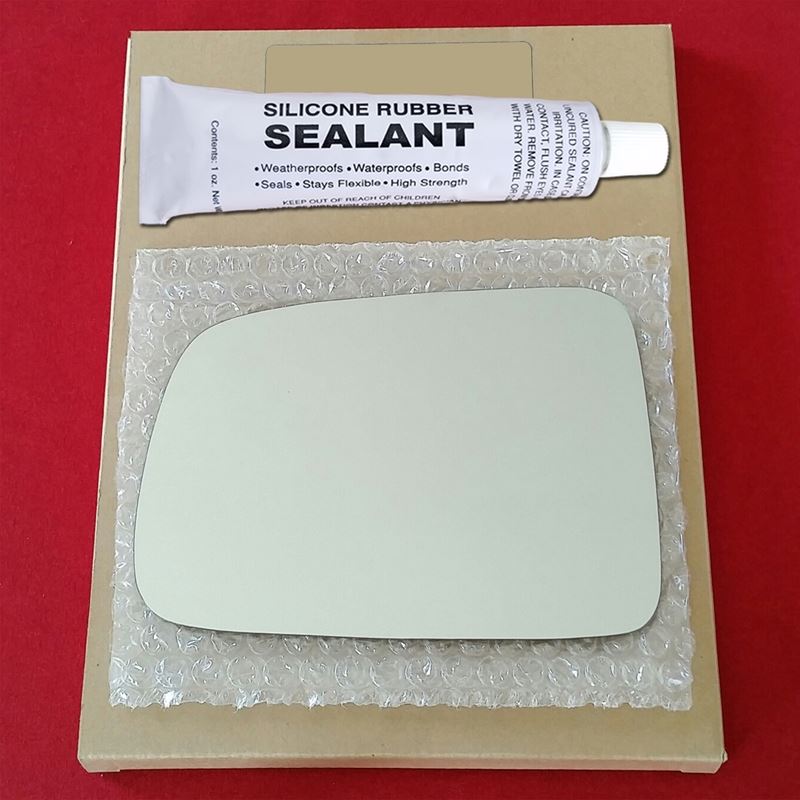 Mirror Glass Replacement + Silicone Adhesive for 9