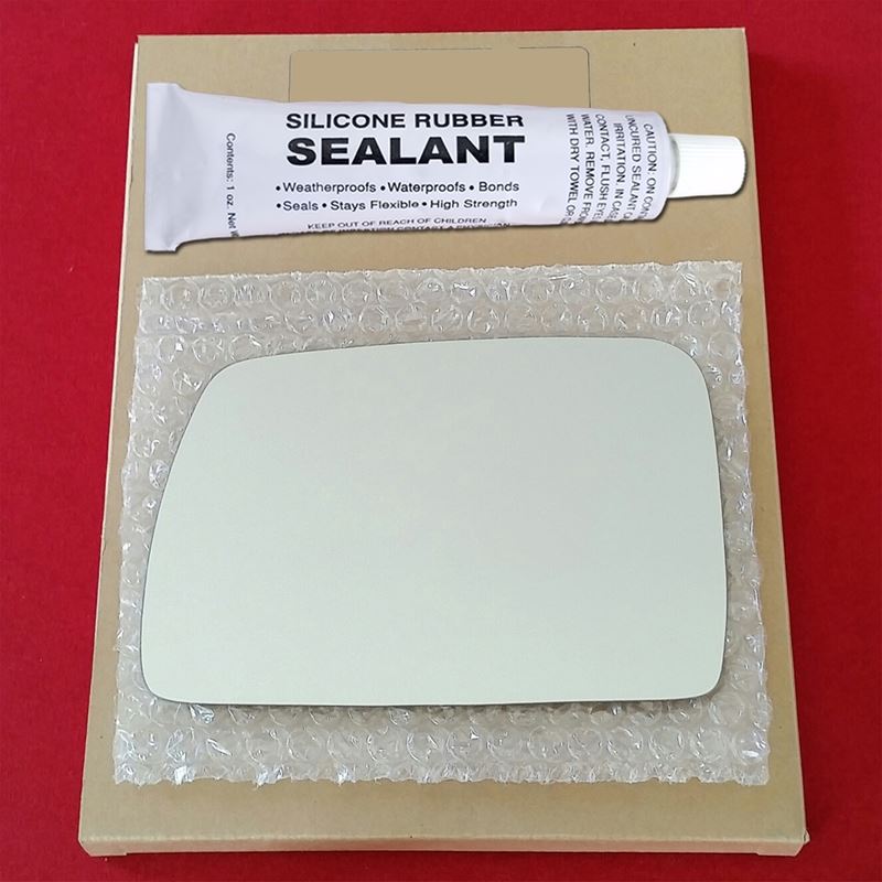 Mirror Glass Replacement + Silicone Adhesive for 0