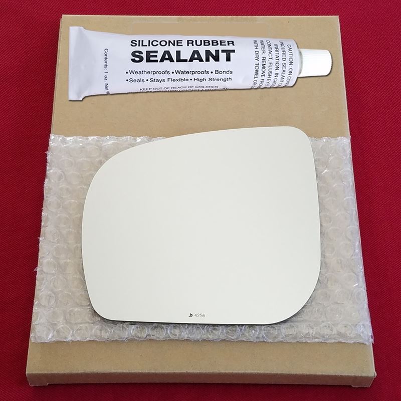 Mirror Glass Replacement + Silicone Adhesive for 0