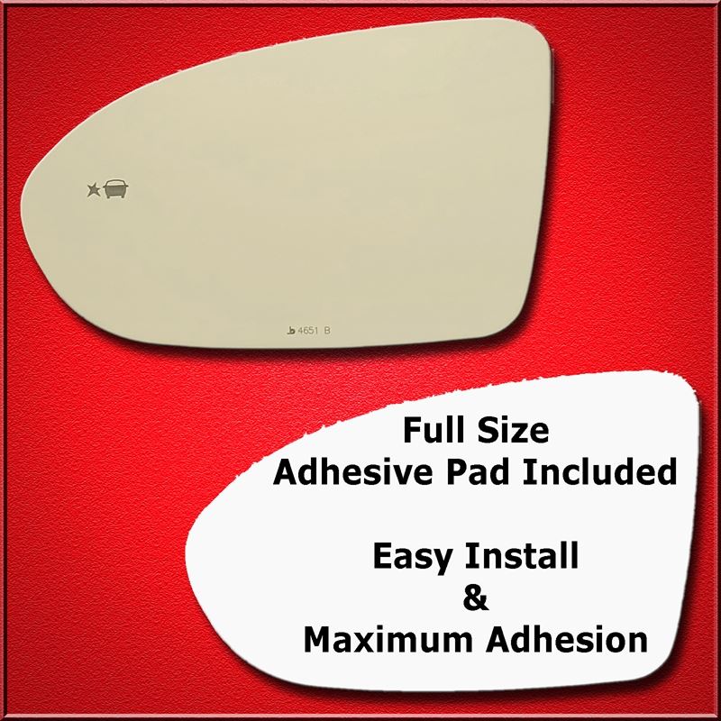 Mirror Glass Replacement + Full Adhesive for Cruz,