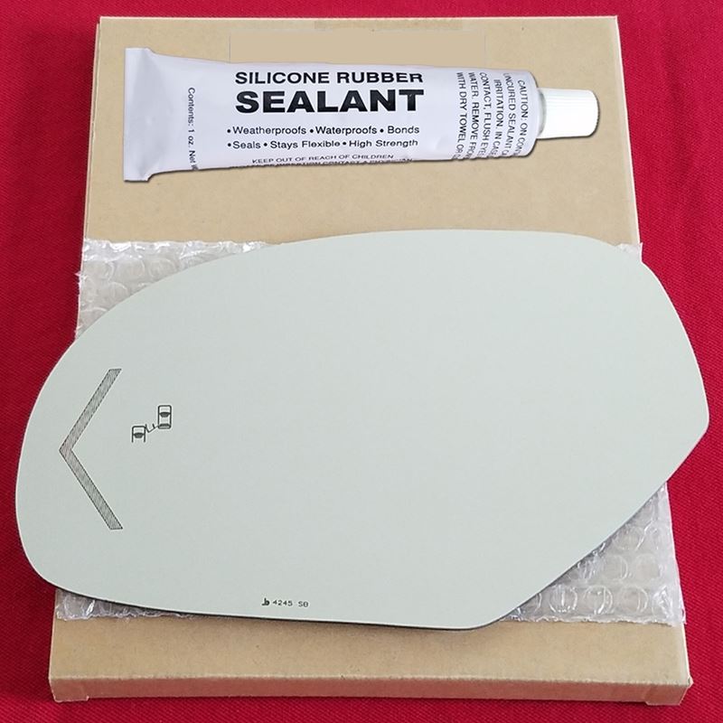 Mirror Glass Replacement + Silicone Adhesive for C