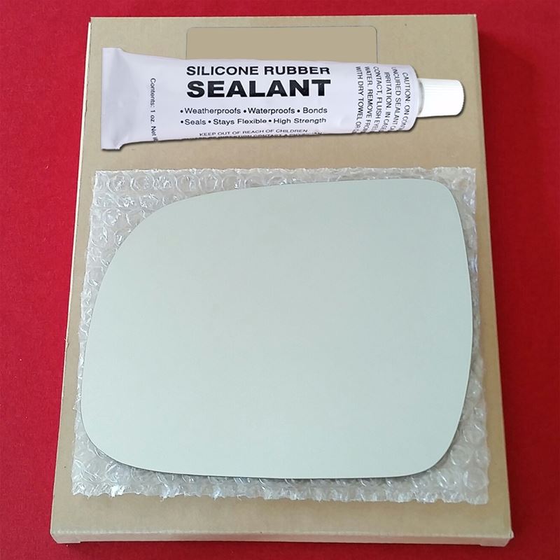 Mirror Glass Replacement + Silicone Adhesive for 0