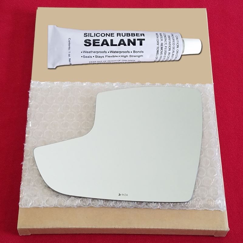 Mirror Glass Replacement + Silicone Adhesive for 1