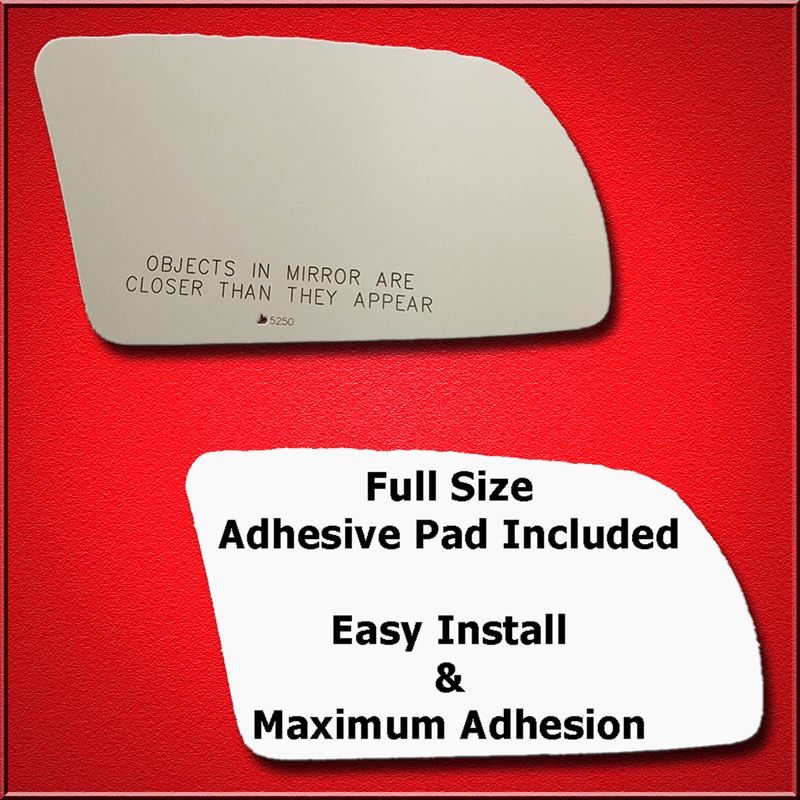 Mirror Glass Replacement + Full Adhesive for 07-12