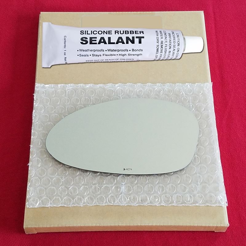 Mirror Glass Replacement + Silicone Adhesive for 3