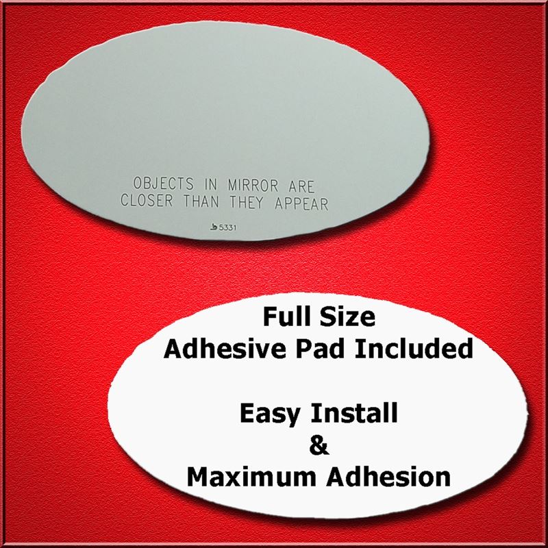Mirror Glass Replacement + Full Adhesive for 02-08