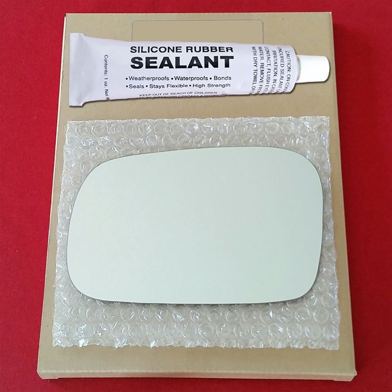 Mirror Glass Replacement + Silicone Adhesive for 0