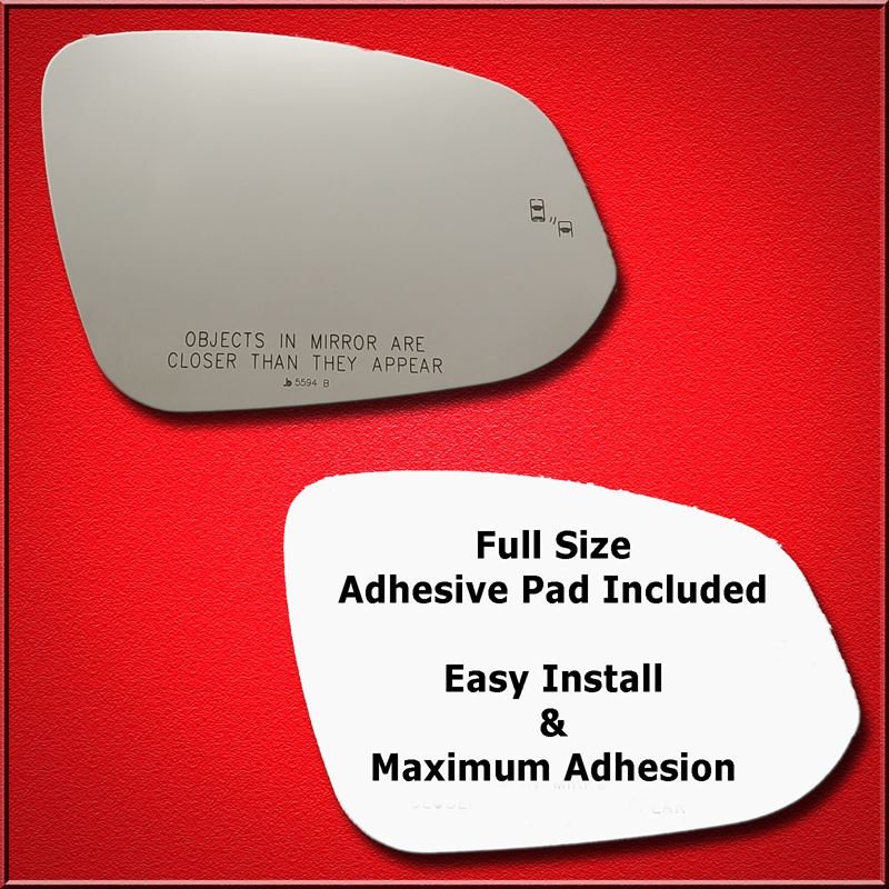 Mirror Glass + Full Adhesive for 14-19 Toyota High