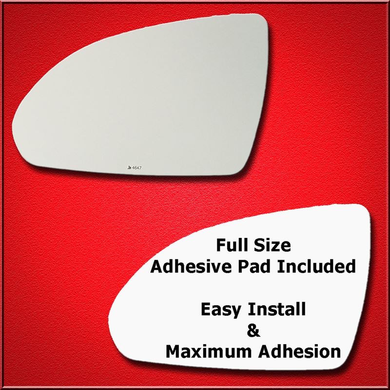 Mirror Glass Replacement + Full Adhesive for 16-18