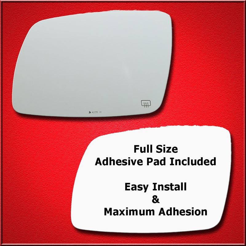 Mirror Glass + Full Adhesive for 09-18 Dodge Journ