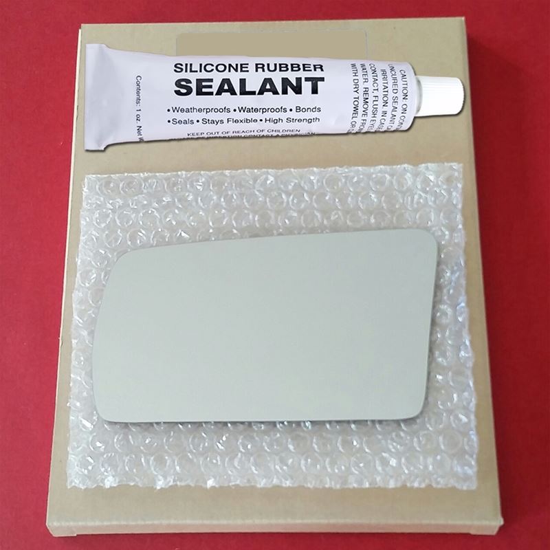 Mirror Glass Replacement + Silicone Adhesive for 8