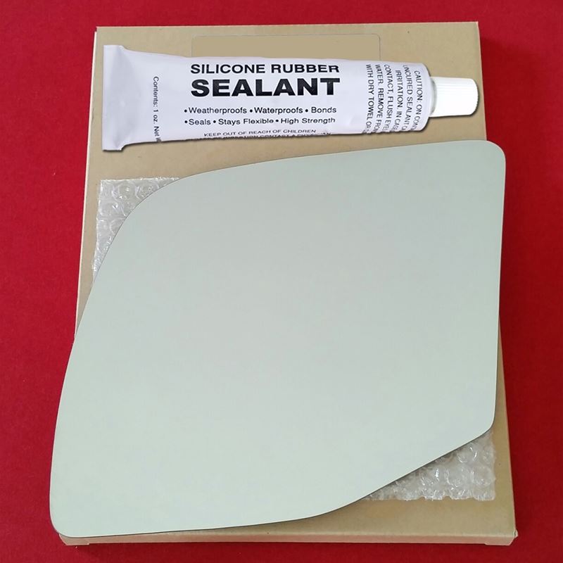 Mirror Glass Replacement + Silicone Adhesive for 9