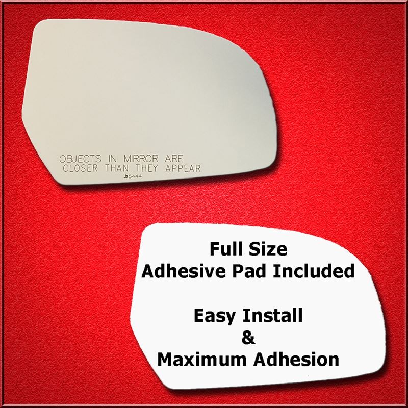Mirror Glass Replacement + Full Adhesive for 10-14