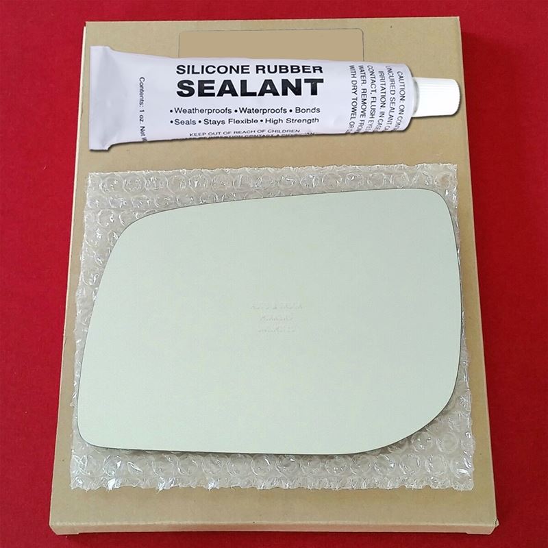 Mirror Glass Replacement + Silicone Adhesive for 9