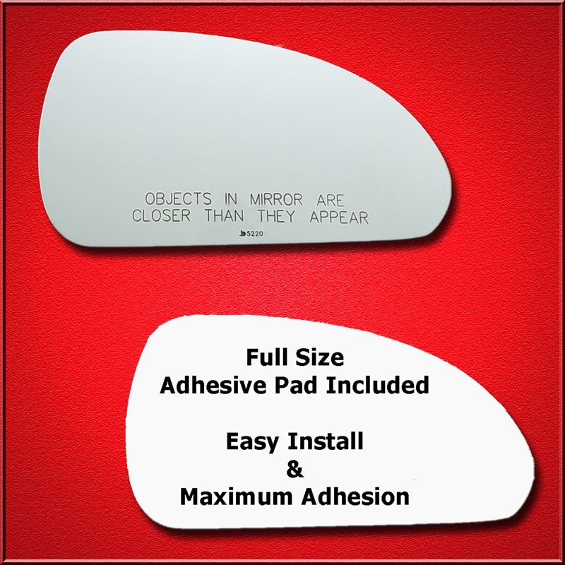 Mirror Glass + Full Adhesive for 06-12 Mitsubishi