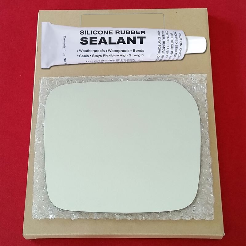 Mirror Glass Replacement + Silicone Adhesive for 9