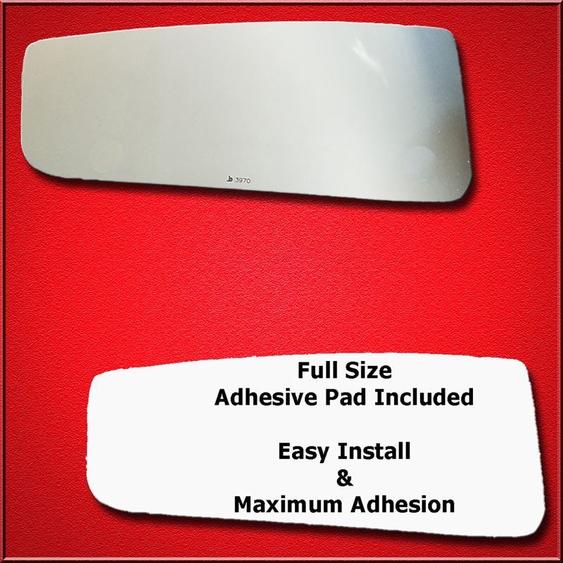 Mirror Glass Replacement + Full Adhesive for 15-18