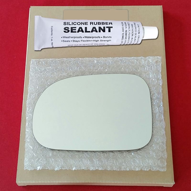 Mirror Glass Replacement + Silicone Adhesive for 8