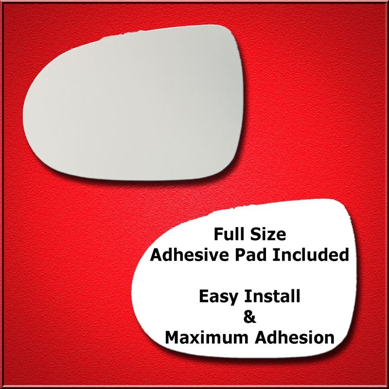 Mirror Glass Replacement + Full Adhesive for 16-18