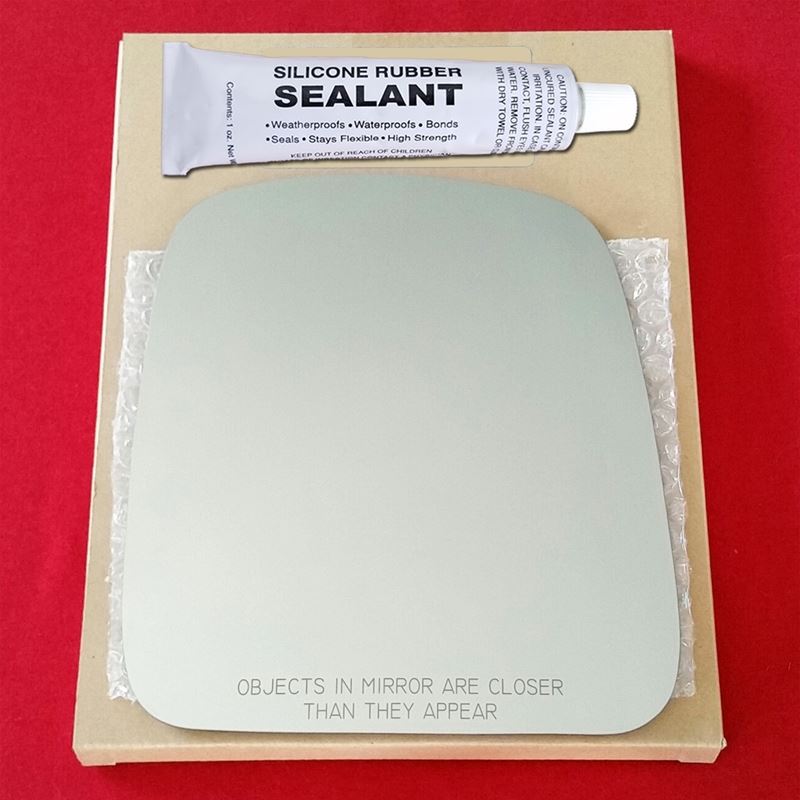 Mirror Glass Replacement + Silicone Adhesive for 0