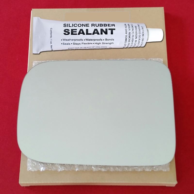 Mirror Glass Replacement + Silicone Adhesive for 8