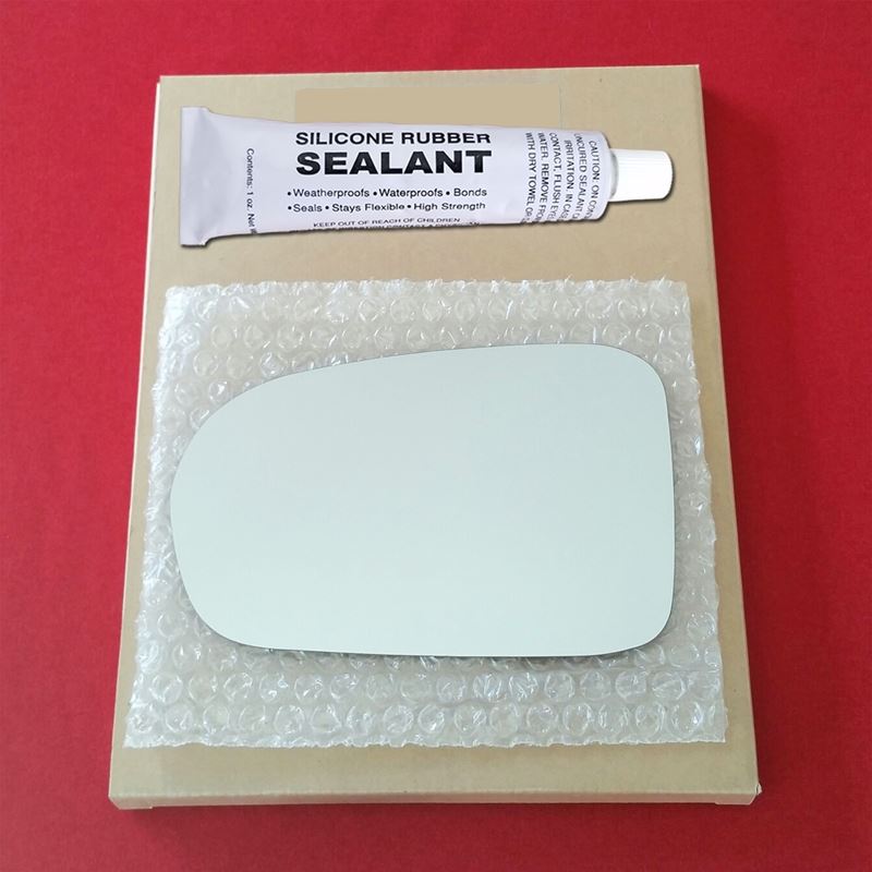 Mirror Glass Replacement + Silicone Adhesive for 0