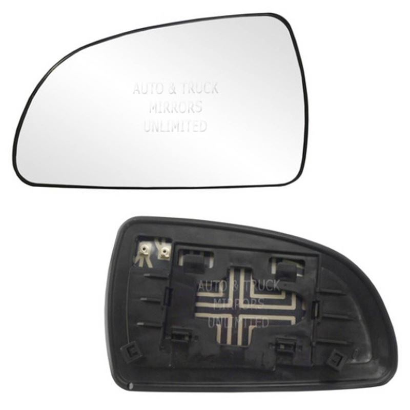 Fits 07-10 Sonata Driver Side Mirror Glass with HE