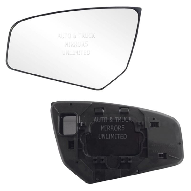 Fits 07-12 Sentra Driver Side Mirror Glass with Ba